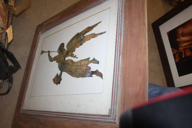 lot 93 image: Wood Framed Angel Picture