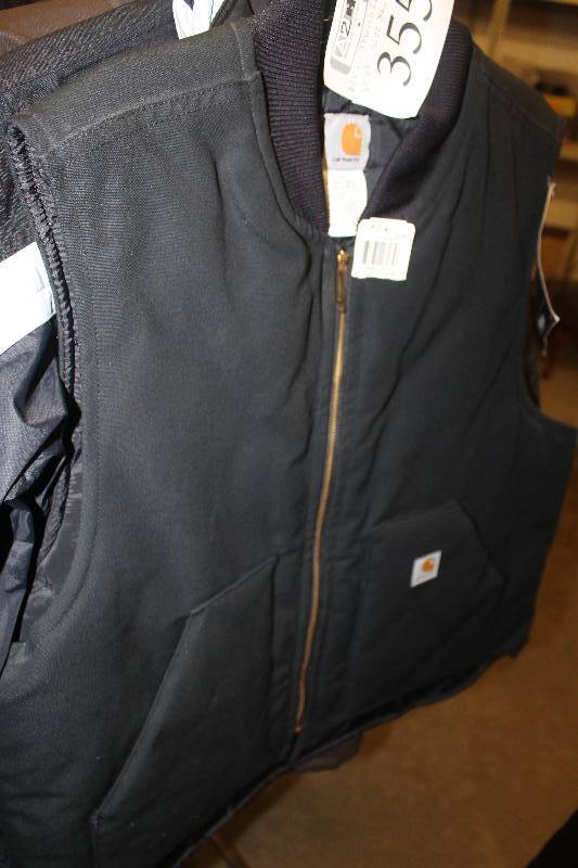 lot 355 image: Carhartt Mens Black Size XL Vest