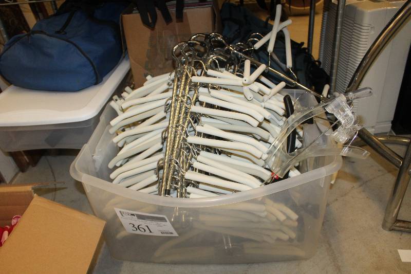 lot 361 image: Lot of Multi Hangers Metal w Foam Cushions