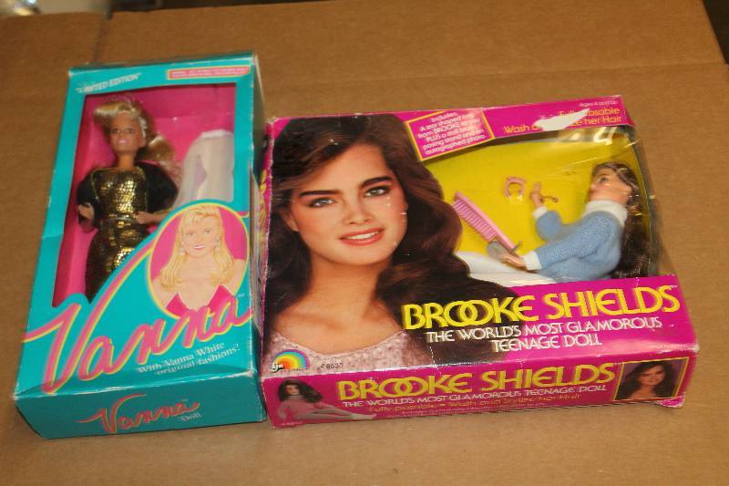 lot 395 image: Lot of (2) Vintage Dolls Including 1) Vanna White AND 1) Brook Shields