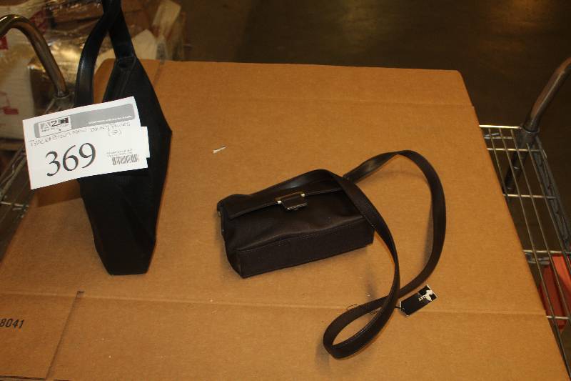 lot 369 image: Lot of (2) DKNY Black & Brown Purses New