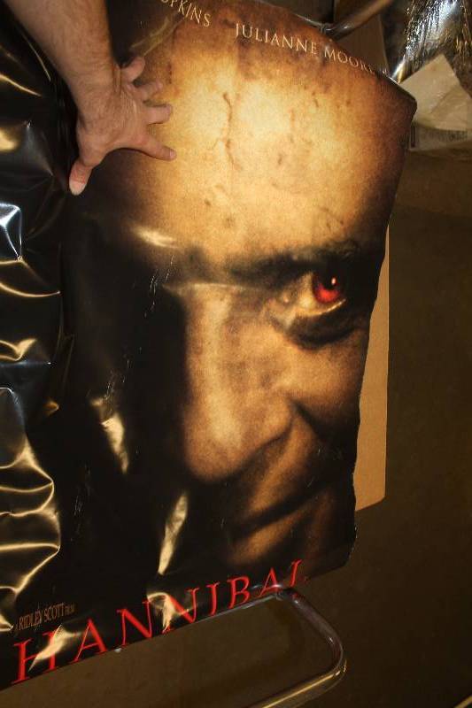lot 60 image: Dual Sided Hannibal Lector Poster