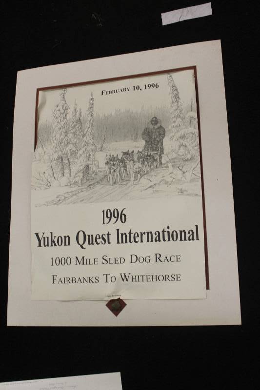 lot 133 image: Dog Sleds Framed Sketch