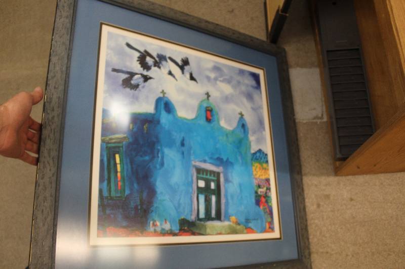 lot 113 image: Hand-painted Gallery Art Scottsdale AZ Framed Print