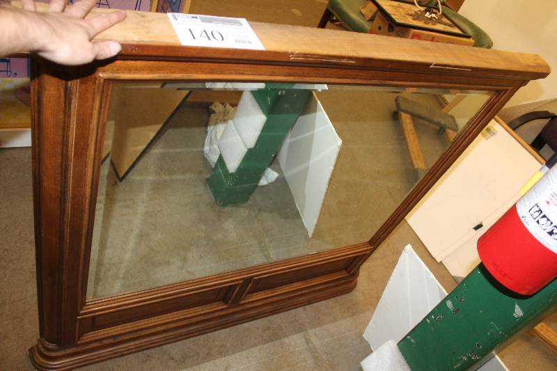 lot 140 image: Oak Custom Mirror Heavy