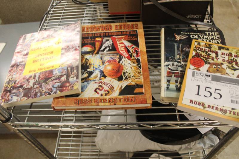 lot 155 image: Lot of University of MN Books Including Miracles Hockey, And More