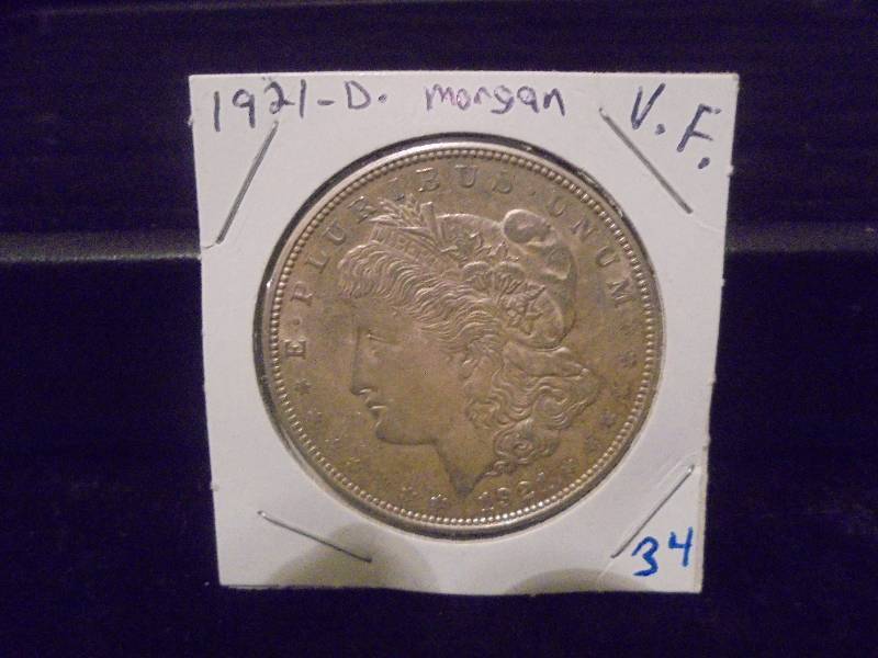 1921D Morgan Silver Dollar
