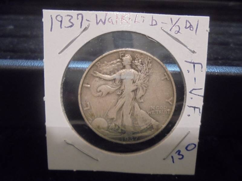 1937 Walking Liberty Silver Half Dollar