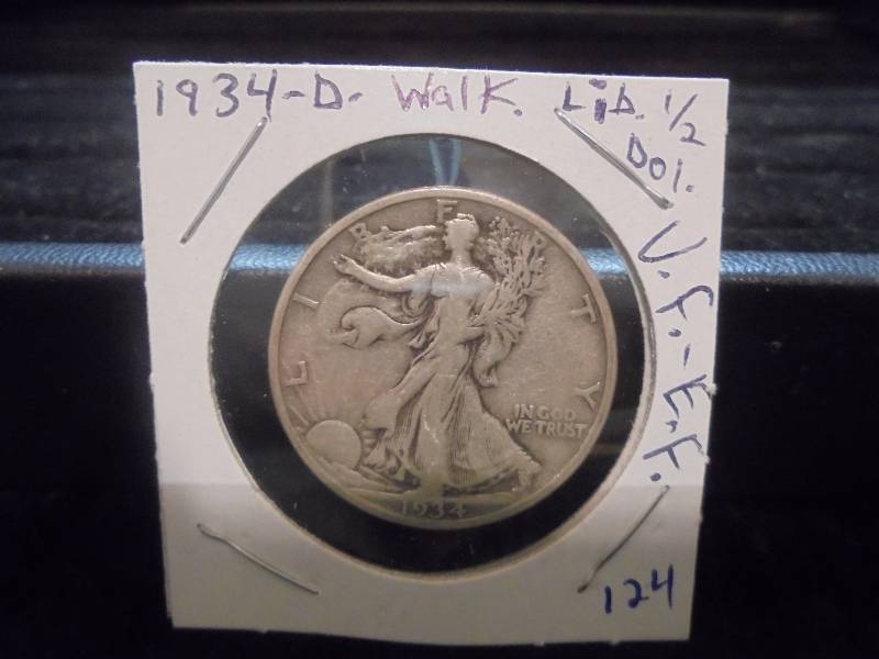 1934D Walking Liberty Silver Half Dollar
