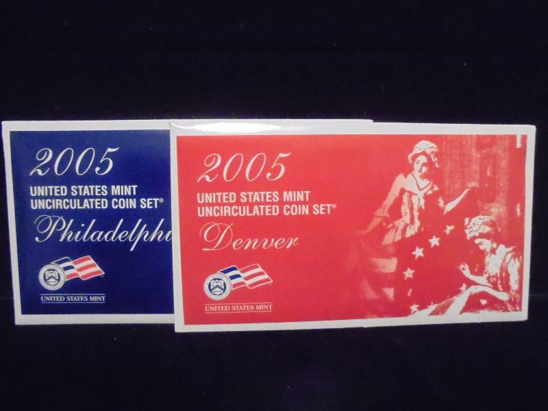 2005 US Mint Uncirculated Coin Set, P&D