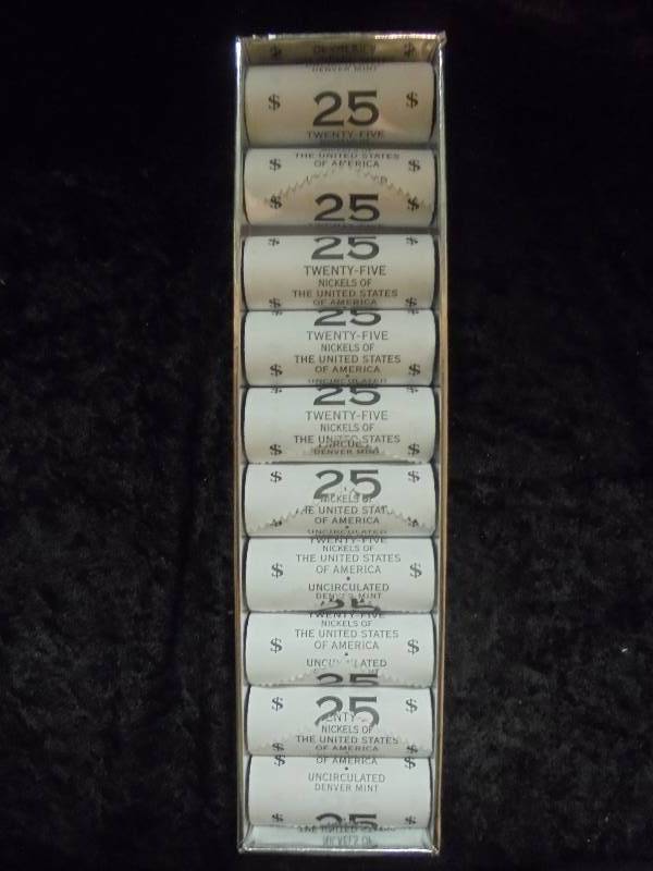 250 Uncirculated Nickels in Box