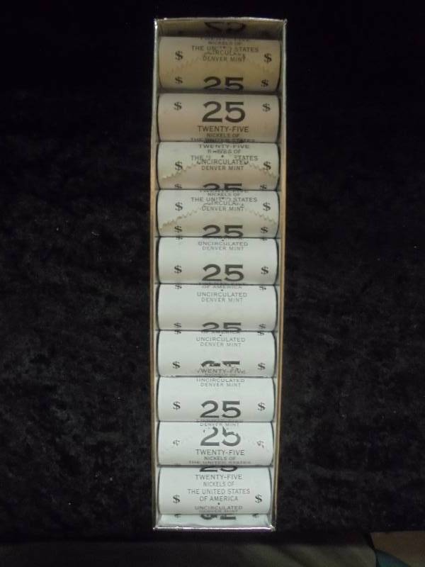 250 Uncirculated Nickels in Box