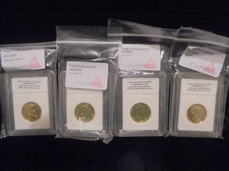 Lot -4  Presidential Dollars