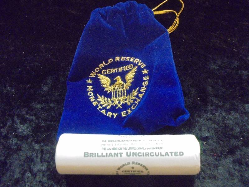 Roll- Brilliant Uncirculated Nickels in Velvet Pouch