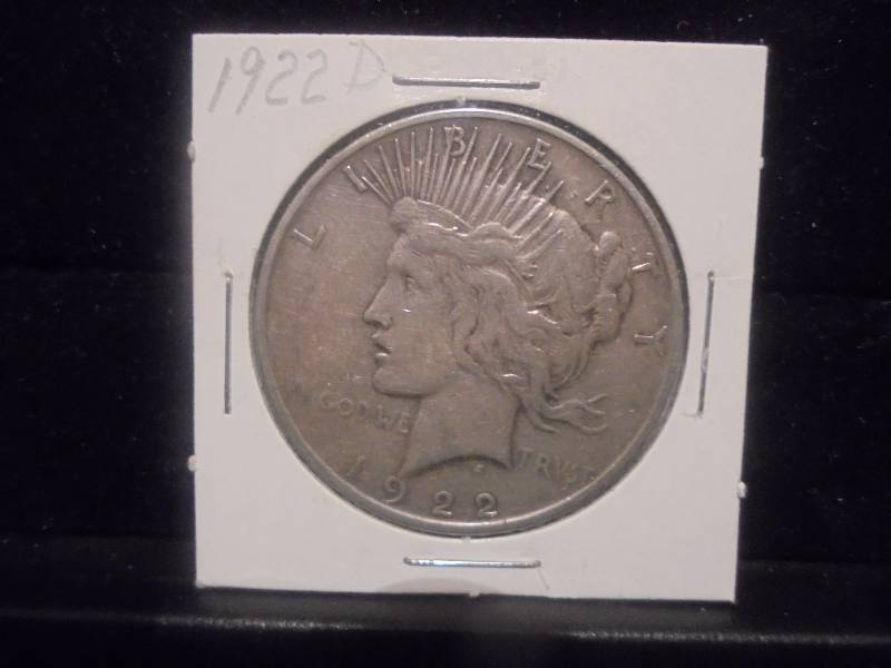 1922D Peace Silver Dollar