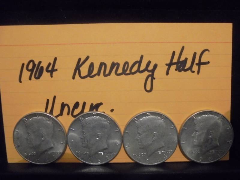 Lot - 1964 Kennedy Half Dollars