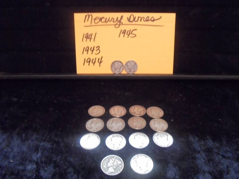 Lot - Mercury Dimes, Misc Dates