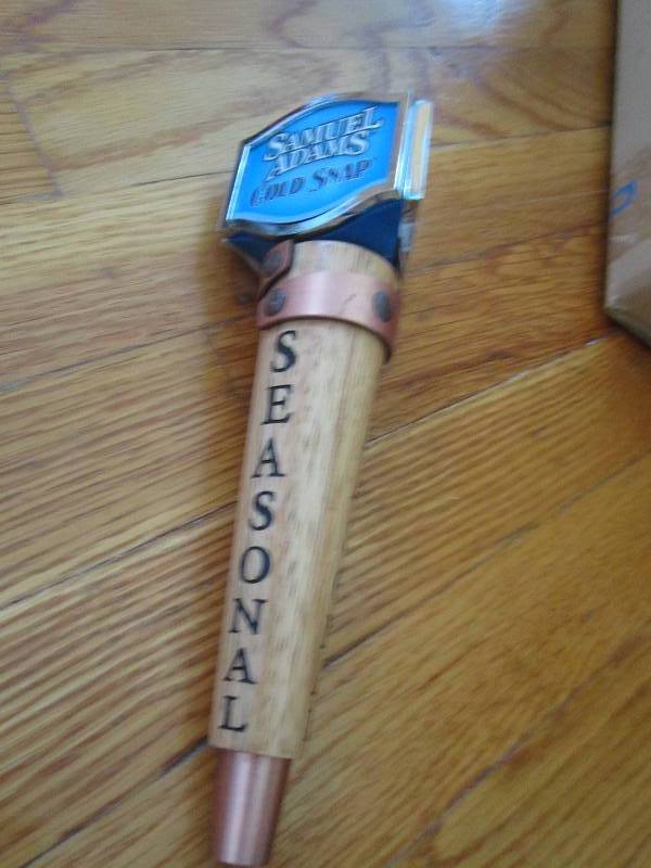 Samuel adams gold snap beer tap...