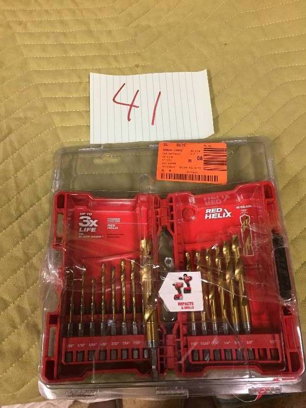 lot 41 image: Milwaukee Titanium Shockwave Drill Bit Kit