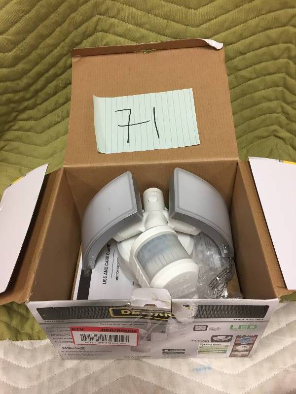 lot 71 image: Defiant 270 Degree White LED Bluetooth Motion Outdoor Security Light