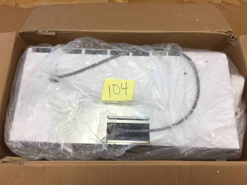 lot 104 image: Magic Chef 1.6 cu. ft. Over-the-Range Microwave in White in like new working conditions
