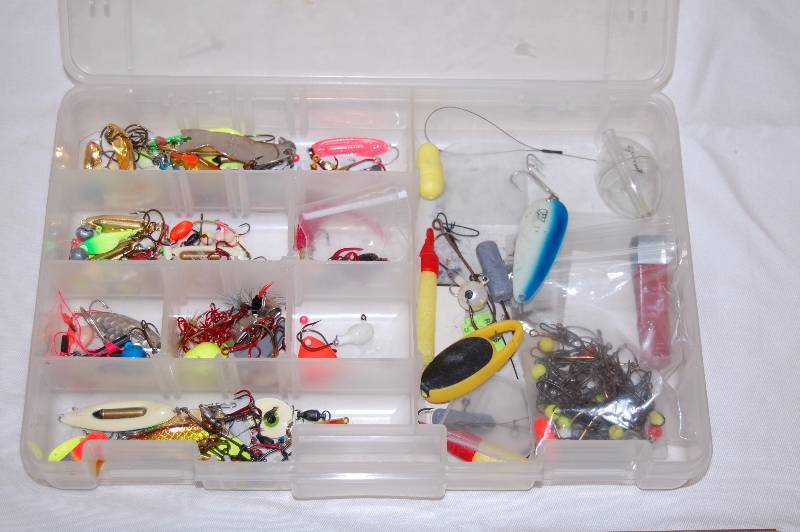 lot 185 image: Tackle Box and Fishing Accessories