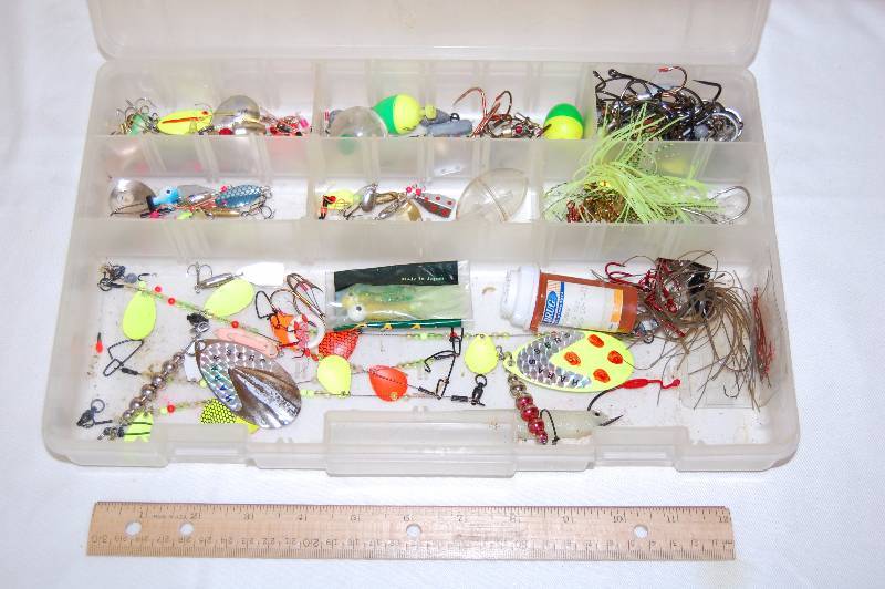 lot 200 image: Tackle Box and Fishing Accessories