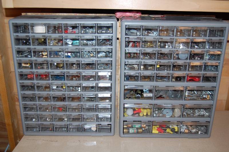 lot 223 image: Storage Bins with Hardware