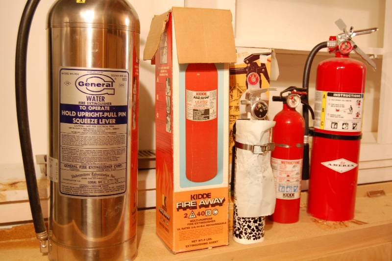 lot 237 image: Six Fire Extinguishers