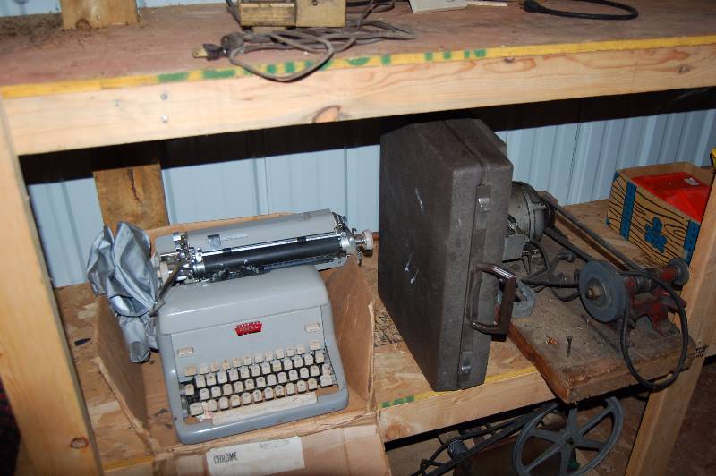 lot 326 image: Typewriter and Electric Motor