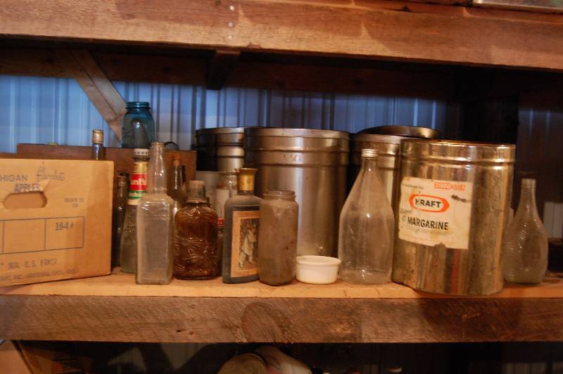 lot 344 image: Metal Canisters and Assorted Jars