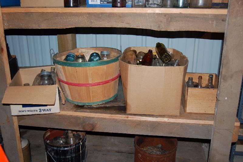 lot 358 image: Canning Jars and Misc Glass