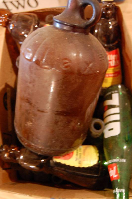 lot 448 image: Assorted Glass Bottles and Jars