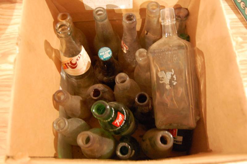 lot 450 image: Assorted Glass Bottles and Jars
