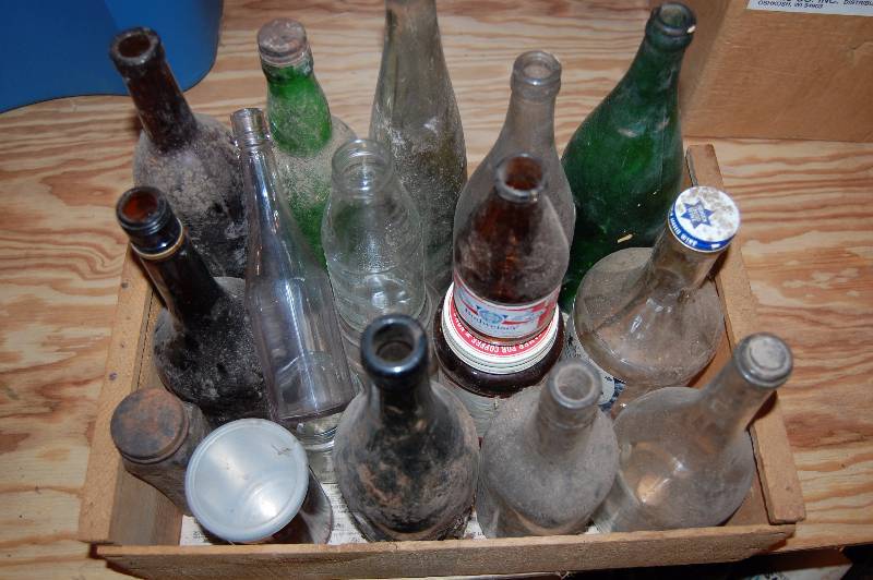 lot 451 image: Assorted Glass Bottles and Jars