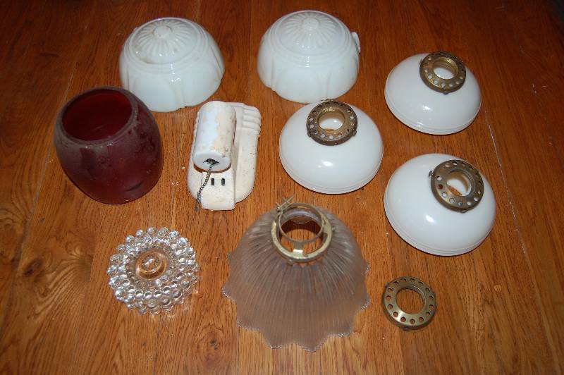lot 516 image: Light Fixture, Shades and More