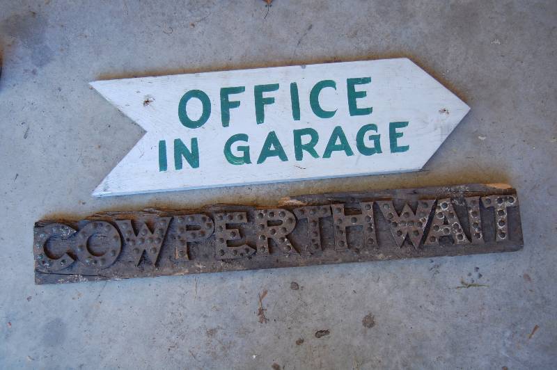 lot 695 image: Vintage Signs