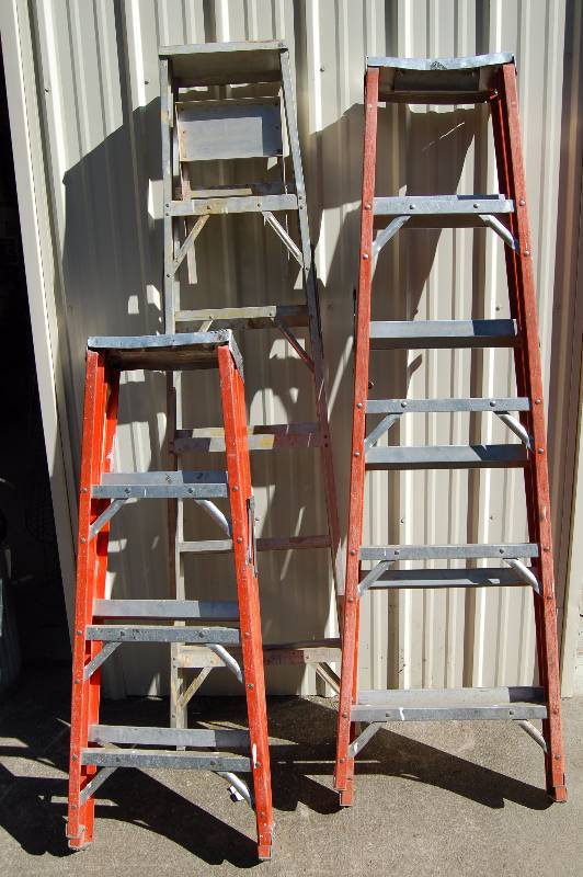 lot 700 image: Three Ladders