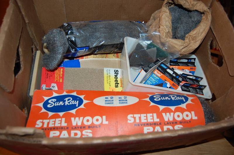 lot 742 image: Steel Wool and Sandpaper