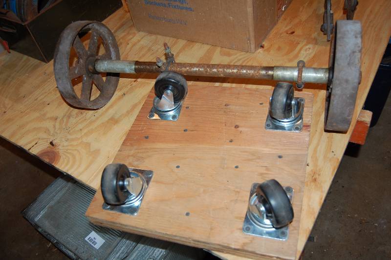 lot 981 image: Furniture Dolly and Steel Wheels