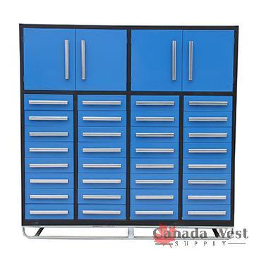 NEW RED 32 DRAWER TOOL STORAGE 7 FT WORK STATION
