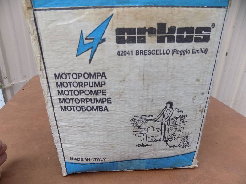 Motorized Pump From Italy