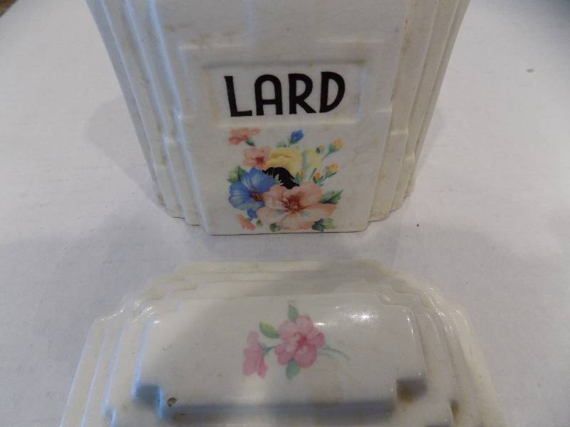 Antique Lard Container