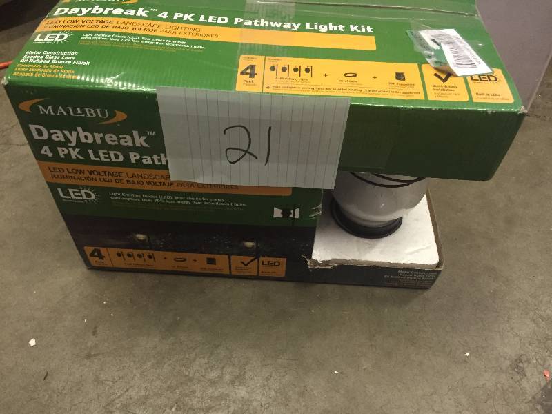 lot 21 image: Malibu Daybreak 4PK LED Path Lights