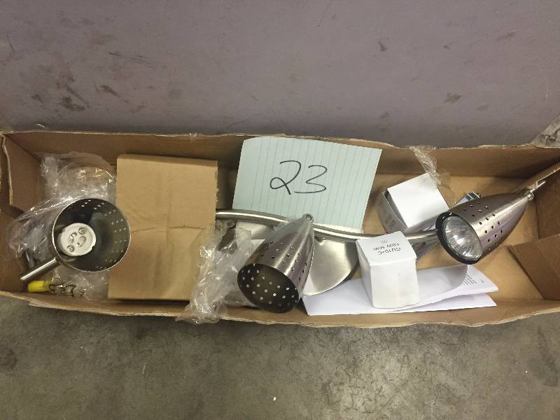 lot 23 image: Hampton Bay MYA Perforated Cone Track Lighting
