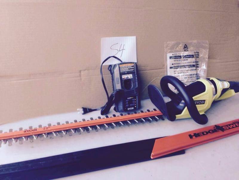lot 54 image: Ryobi Cordless Hedge Trimmer