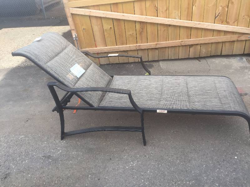 lot 166 image: Statesville Padded Patio Chaise Lounge