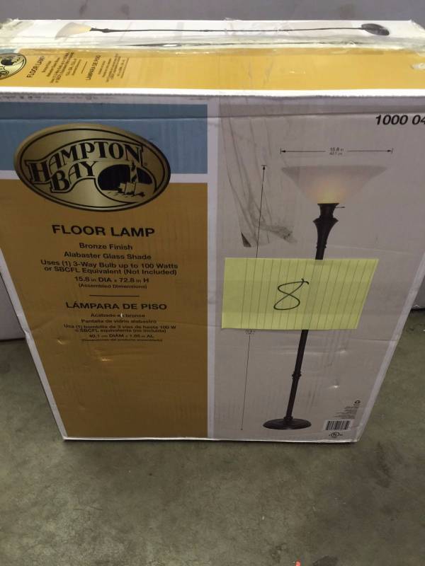 lot 8 image: Hampton Bay Floor Lamp