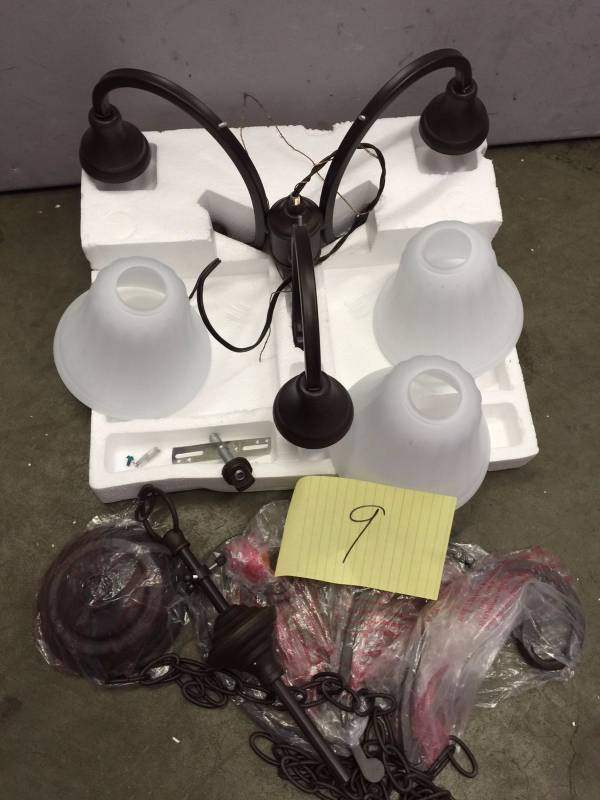 lot 9 image: Hampton Bay Somerset Chandelier