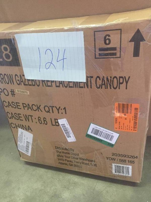 lot 124 image: Replacement Canopy for 10 ft. x 10 ft. Arrow Gazebo